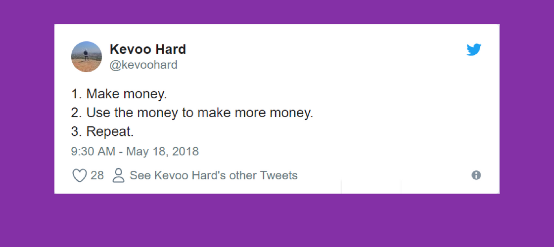 tweets about money